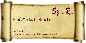 Szántai Robin névjegykártya